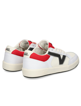 zapatilla vans LOWLAND CC, blanco/gris/rojo