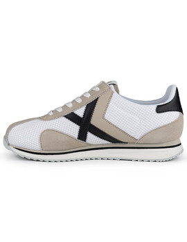 zapatilla munich hombre SAPPORO 179, blanco/marino/beige