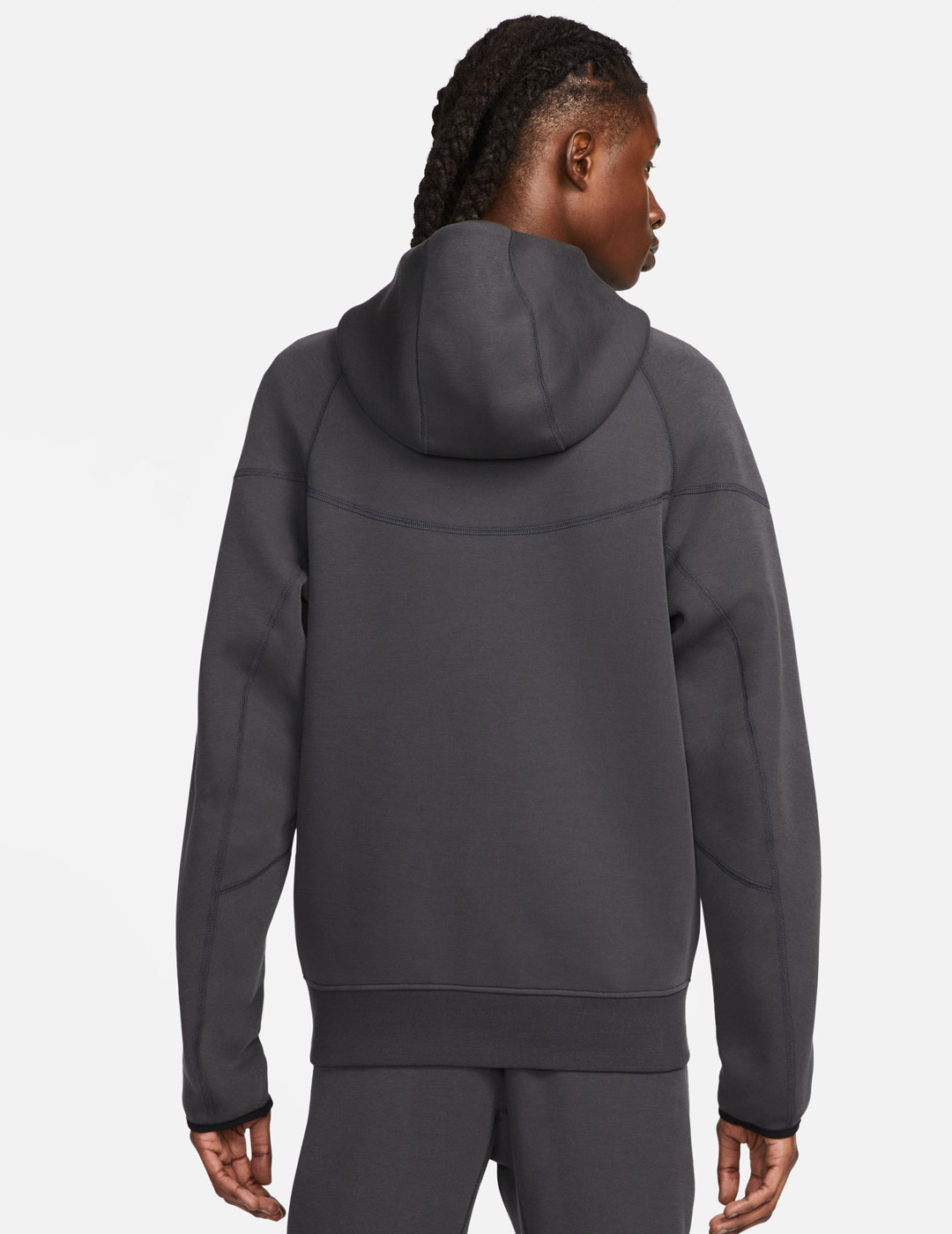 sudadera abierta nike TECH FLEECE hombre, gris