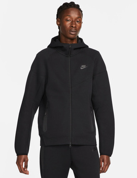 sudadera abierta hombre nike TECH FLEECE, negro