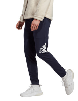 pantalón adidas hombre con goma en bajos algodón, marino