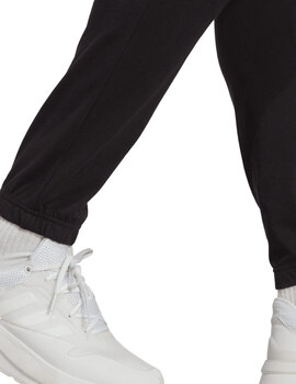 pantalón adidas hombre con goma en bajos algodón negro