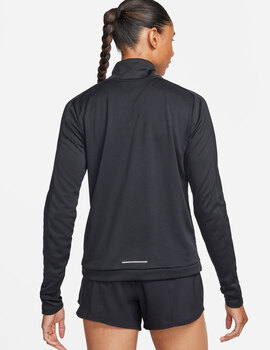 camiseta running nike  manga larga mujer  SWOOSH , negro