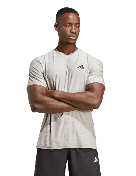 Camiseta adidas gris hombre hot sale