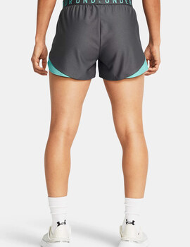 short running UNDER ARMOUR mujer, gris/verde