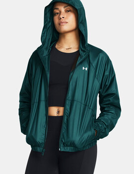 paravientos repelente de agua under armour mujer, verde
