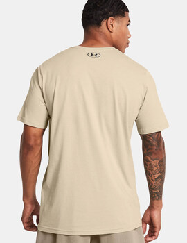 camiseta under armour hombre manga corta, beige