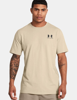 camiseta under armour hombre manga corta, beige