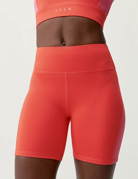 short born living yoga LATIKA, coral/rosa