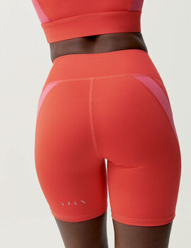 short born living yoga LATIKA, coral/rosa