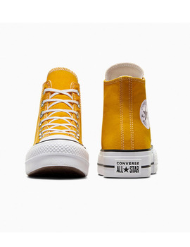 zapatilla converse mujer LIFT HI, amarillo