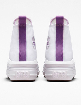 zapatilla converse mujer  MOVE HI, blanco