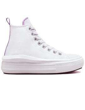 zapatilla converse mujer  MOVE HI, blanco