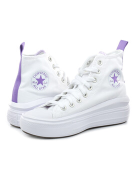 zapatilla converse mujer  MOVE HI, blanco