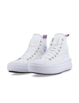 zapatilla converse mujer  MOVE HI, blanco