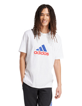 camiseta hombre adidas manga corta blanco