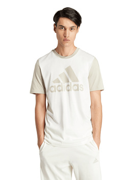 camiseta hombre adidas manga corta blanco/beige