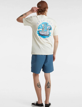 camiseta manga corta vans SUN AND SURF, beige