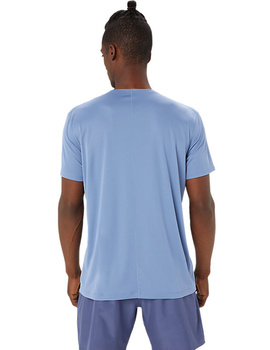 camiseta asics hombre manga corta running , azul