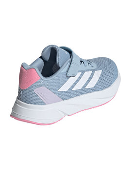 zapatilla con velcro junior  adidas DURAMO, celeste/blanco