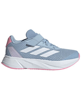 zapatilla con velcro junior  adidas DURAMO, celeste/blanco