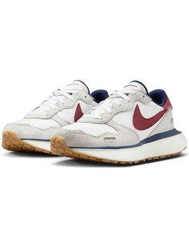 zapatilla mujer nike  PHOENIX WAFFLE, blanco/granate