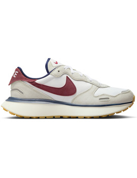 zapatilla mujer nike  PHOENIX WAFFLE, blanco/granate