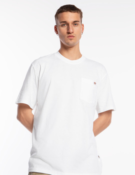 camiseta manga corta con bolsillo dickies hombre LURAY POCKET, blanco