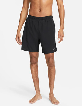 short hombre nike  CHALLENGER 7", 2 en 1, negro