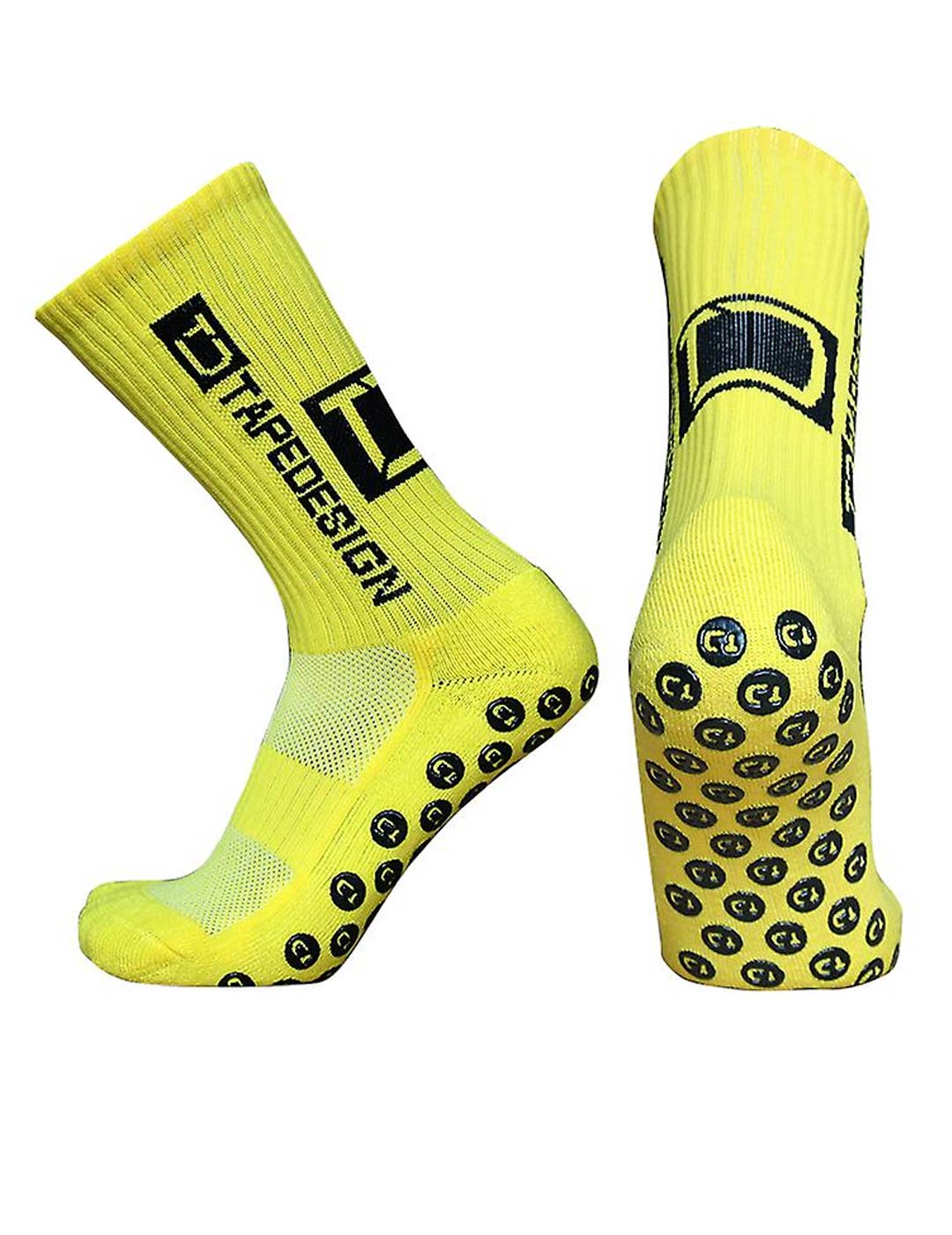 calcetines fútbol antideslizantes  TAPEDESIGN SUPERLIGHT, amarillo