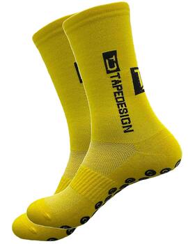 calcetines fútbol antideslizantes  TAPEDESIGN SUPERLIGHT, amarillo