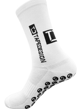 calcetines fútbol antideslizantes  TAPEDESIGN SUPERLIGHT, blanco