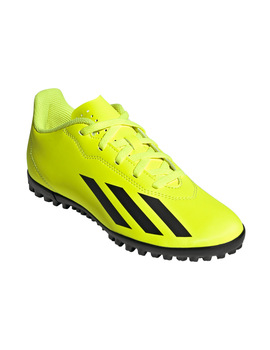 bota fútbol adidas junior turf X CRAZYFAST, amarillo/negro