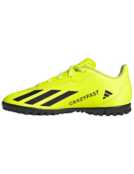 bota fútbol adidas junior turf X CRAZYFAST, amarillo/negro