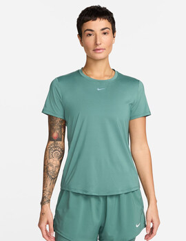 camiseta nike running  manga corta mujer, verde