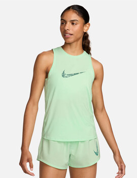 camiseta asas trainning/running  nike mujer  ONE  verde