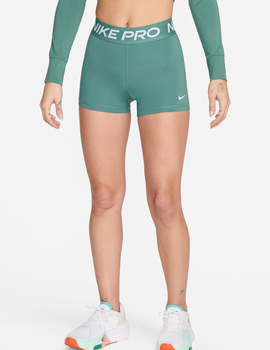 short nike  PRO WOMEN'S 3" , verde