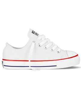 zapatilla baja converse niñ@ all star chuck taylor, blanco