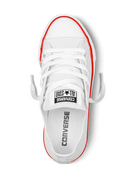 zapatilla baja converse niñ@ all star chuck taylor, blanco