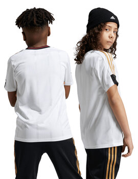 camiseta manga corta niño adidas, blanco