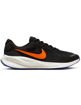 zapatilla running hombre, nike  REVOLUTION 7, negro/naranja