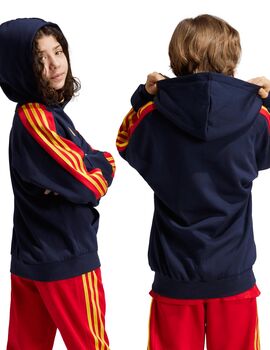 sudadera adidas con capucha España  junior, marino/rojo/amarillo