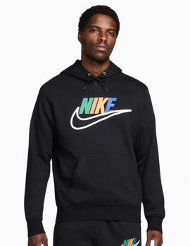 sudadera nike hombre futura , con capucha, negro