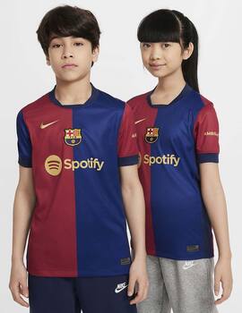 camiseta nike FC BARCELONA 2024/25 STADIUM, junior, azul/grana