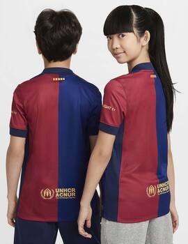 camiseta nike FC BARCELONA 2024/25 STADIUM, junior, azul/grana