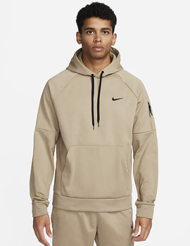 sudadera nike con capucha hombre THERMA , camel