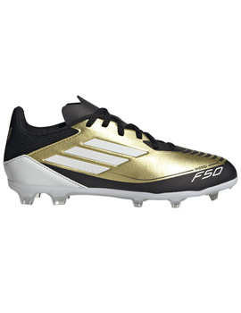 bota adidas junior F50 LEAGUE FG/MG J MESSI, dorado/negro
