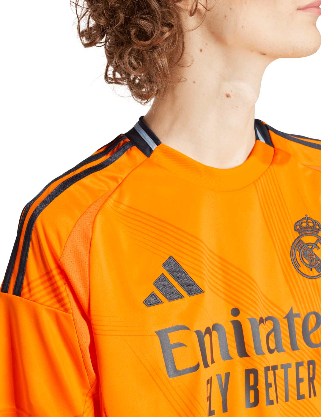 camiseta 2ª  equipación, adidas  Real Madrid adulto, naranja