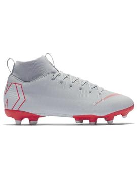 BOTA NIKE  SUPERFLY 6 ACADEMY GS /MG, JUNIOR GRIS
