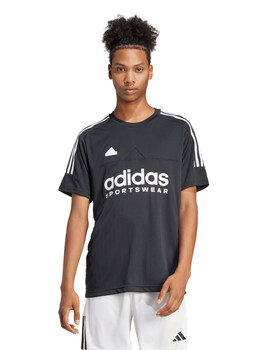camiseta manga corta hombre adidas  TIRO, negro/blanco